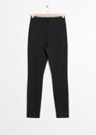 Other Stories Crease Trousers - Black