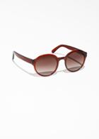 Other Stories Round Frame Sunglasses - Brown
