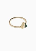 Other Stories Duo Triangle Ring - Green