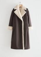 Other Stories Belted Pile Coat - Brown