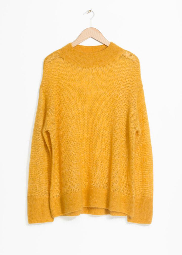 Other Stories Wool Blend Jumper - Yellow
