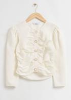 Other Stories Balloon Sleeve '80s Style Blouse - White