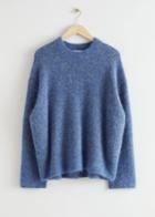 Other Stories Relaxed Knit Jumper - Blue