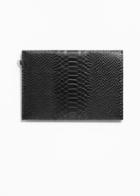 Other Stories Leather A5 Envelope Purse - Black