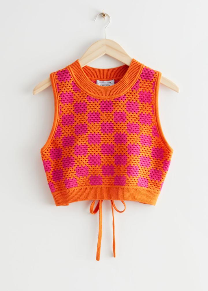 Other Stories Crocheted Tank Top - Pink