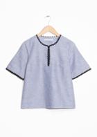 Other Stories Linen-chambray Top