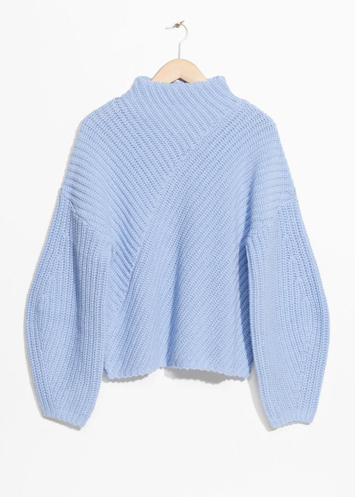 Other Stories Criss Cross Sweater - Blue