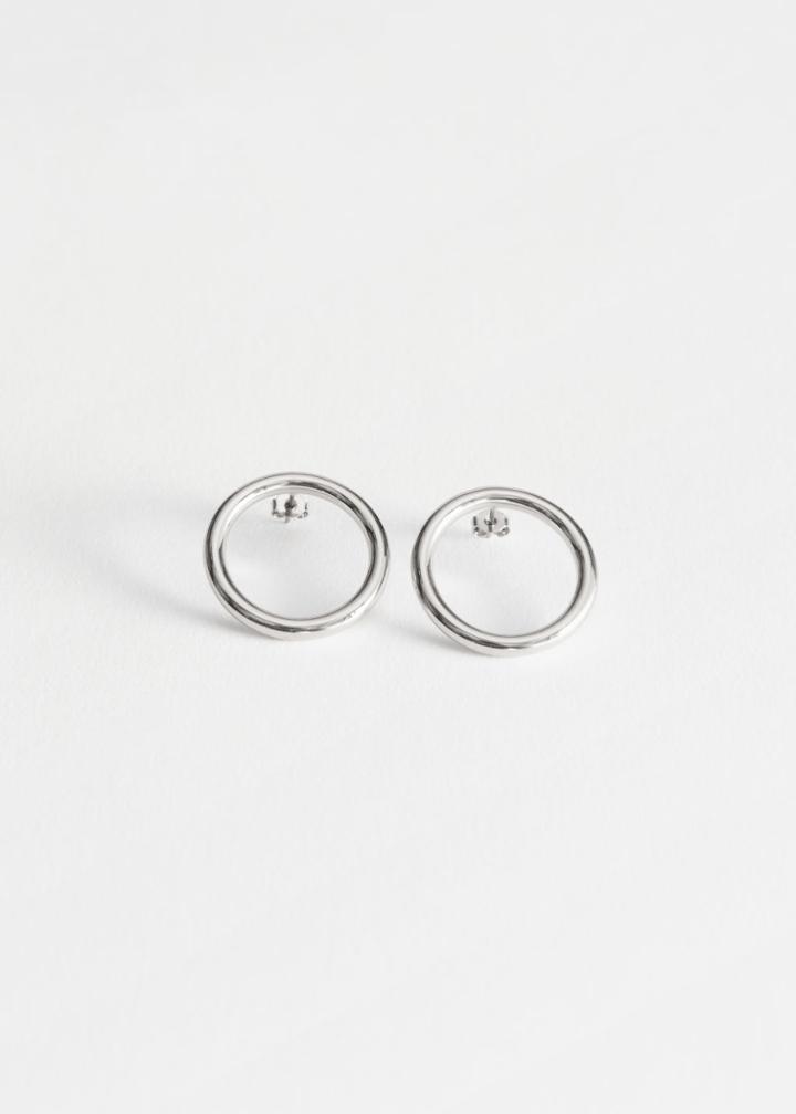 Other Stories Circle Earrings - Silver