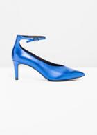 Other Stories Ankle Strap Pumps - Blue