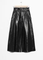 Other Stories Patent Leather Culottes - Black