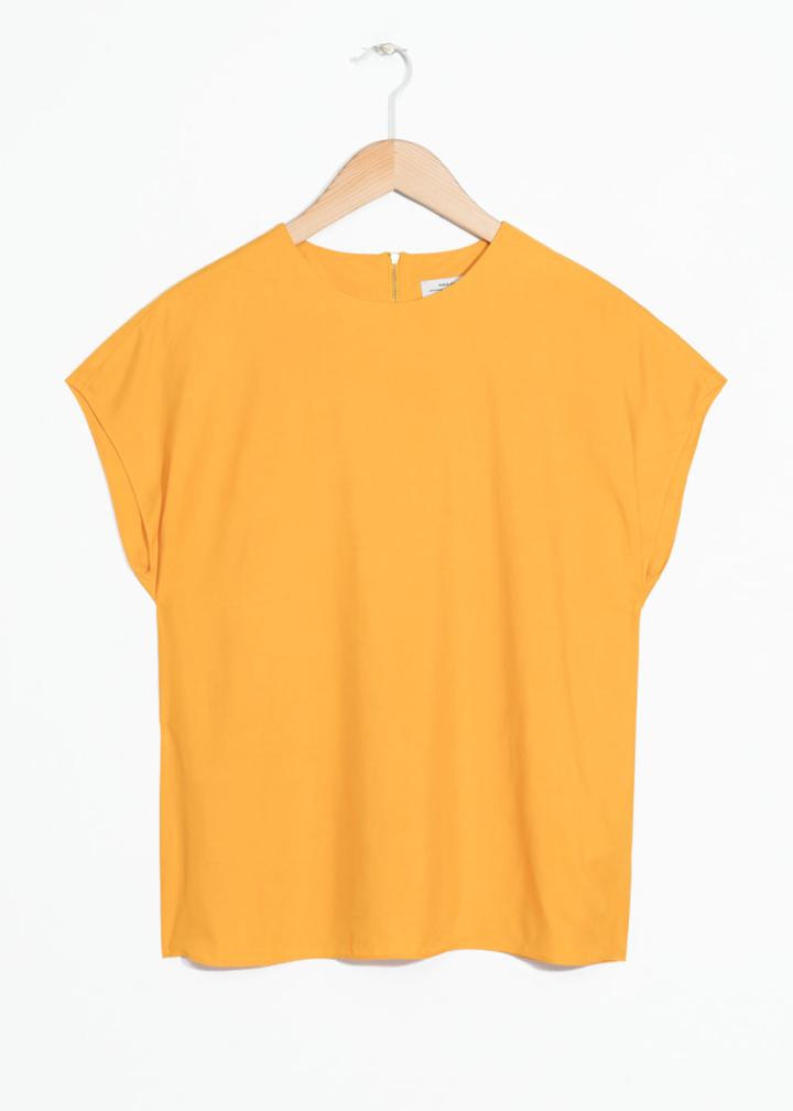 Other Stories Viscose Top - Yellow