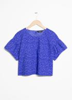 Other Stories Crop Blouse - Blue