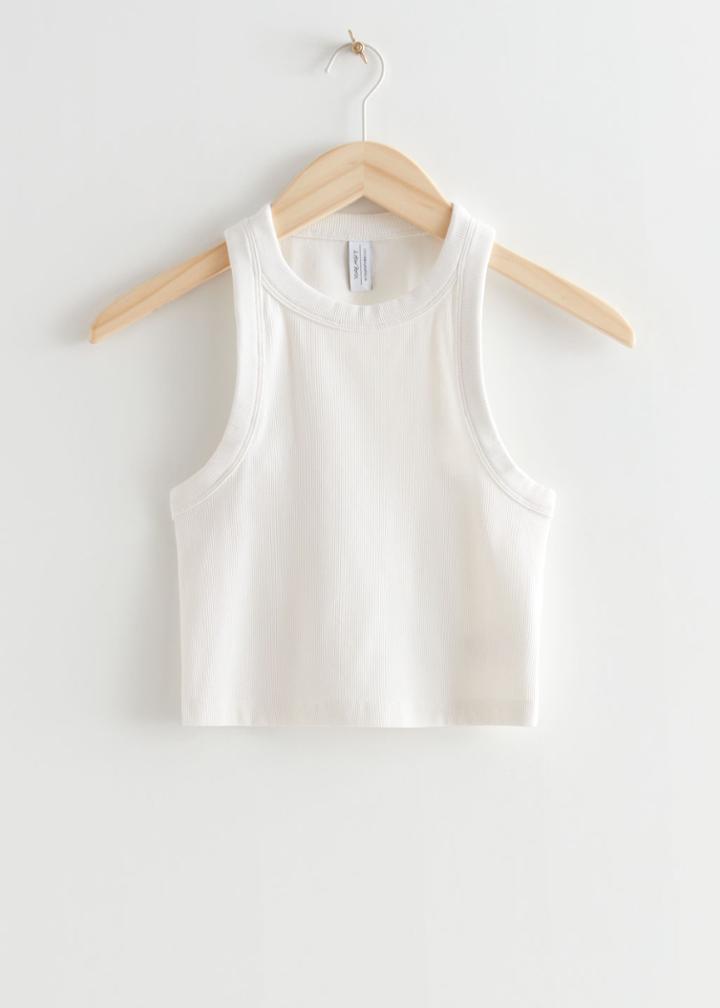 Other Stories Cropped Tank Top - White