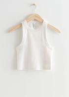 Other Stories Cropped Tank Top - White