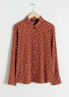 Other Stories Button Up Blouse - Orange
