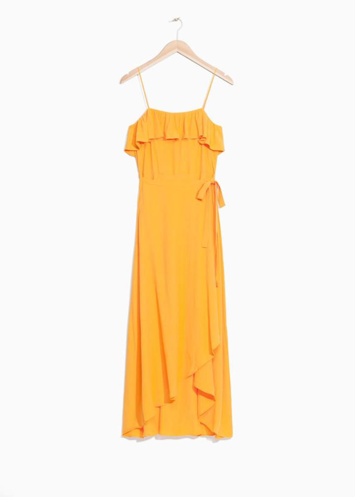 Other Stories Frill Dress - Yellow