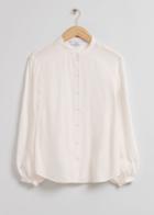 Other Stories Loose-fit Round Neck Blouse - White