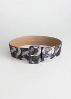 Other Stories Square Buckle Crane Belt - Blue