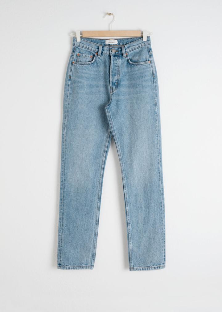 Other Stories High Rise Straight Jeans - Blue
