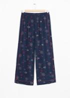 Other Stories Printed Jacquard Trousers - Blue