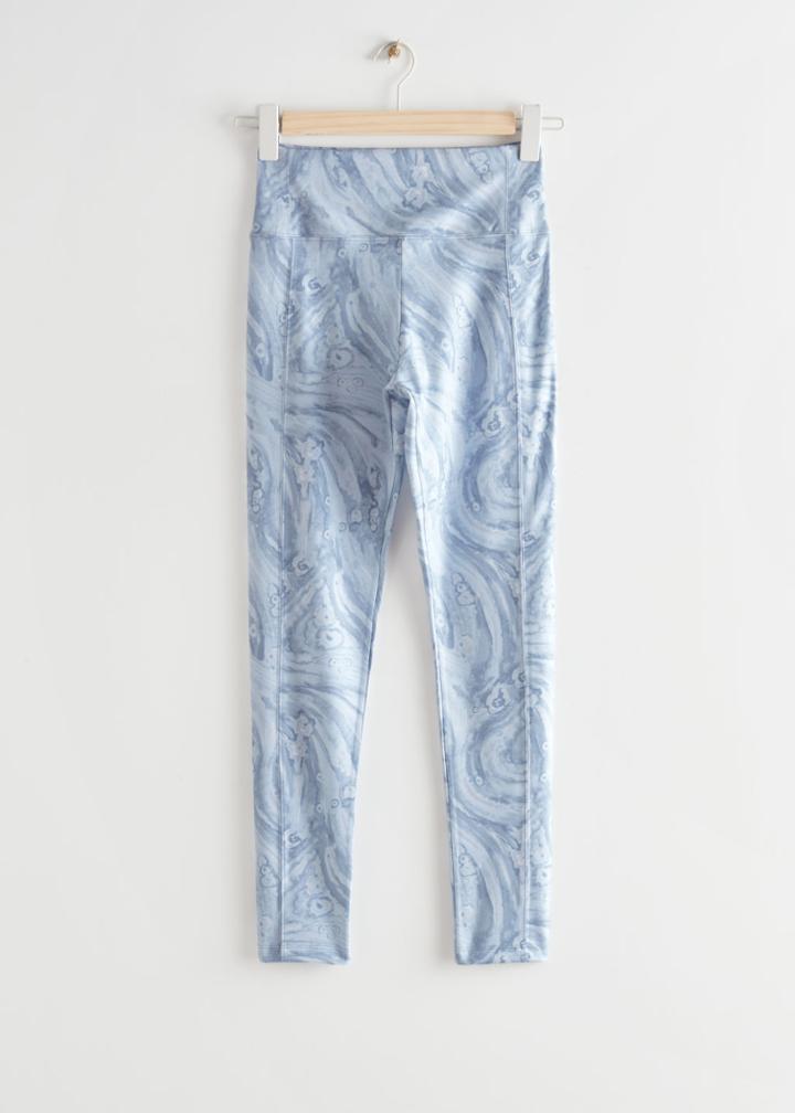Other Stories Quick-dry Yoga Tights - Blue