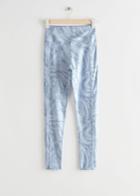 Other Stories Quick-dry Yoga Tights - Blue
