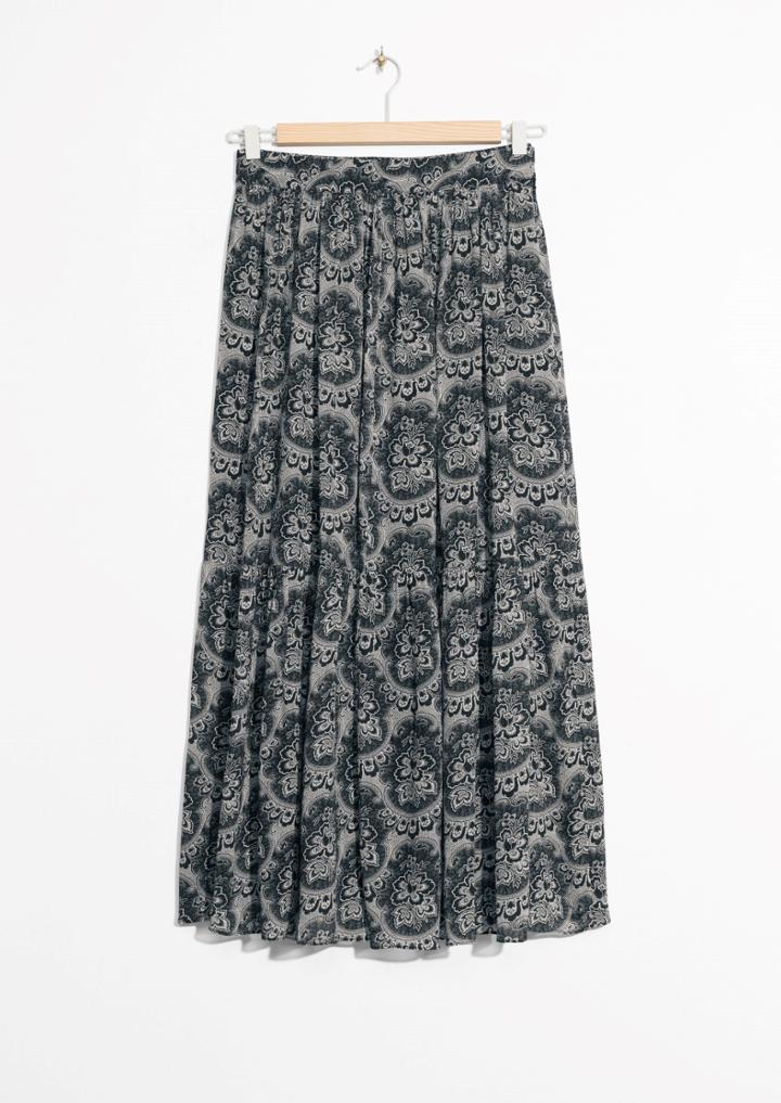 Other Stories Tapestry Print Skirt