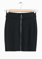 Other Stories Zip Miniskirt - Black