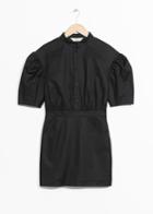 Other Stories Puff Sleeve Dress - Black