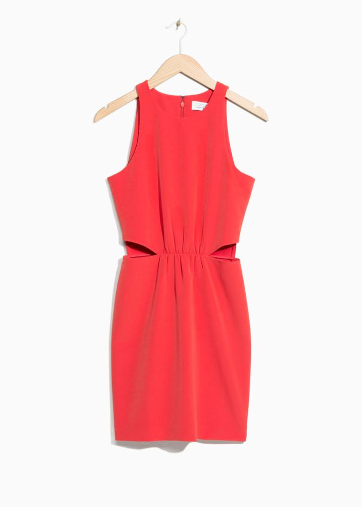 Other Stories Cut-out Mini Dress - Red
