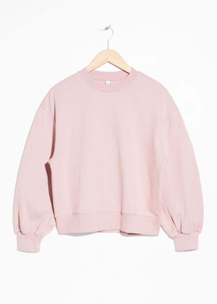Other Stories Boxy Sweatshirt - Pink