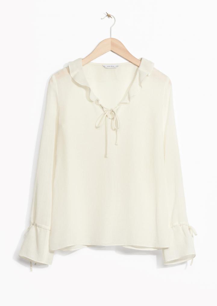 Other Stories Frills Flounce Blouse