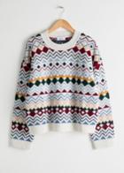 Other Stories Fairisle Knit Sweater - White