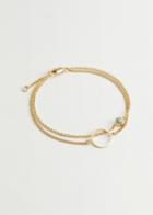 Other Stories Duo Pendant Chain Bracelet - Green