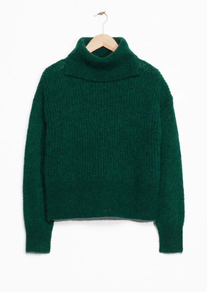 Other Stories Slit Turtleneck Sweater