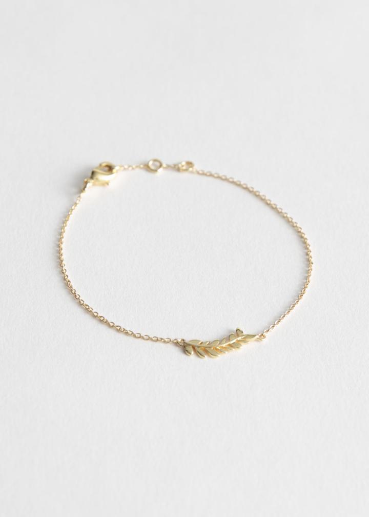 Other Stories Branch Charm Chain Bracelet - Gold