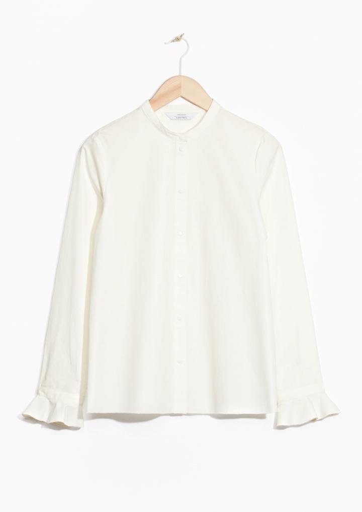 Other Stories Frilled Cuff Shirt