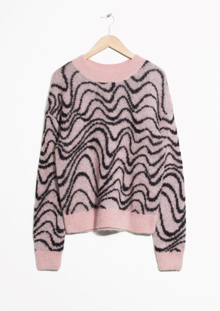Other Stories Mohair Jacquard Sweater