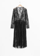 Other Stories Lace Dress - Black