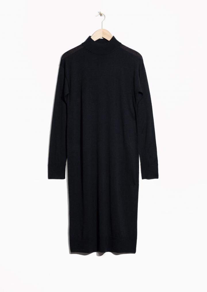 Other Stories Merino Wool Turtleneck Dress