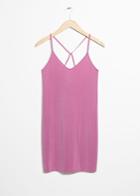 Other Stories Cross Strap Dress - Pink
