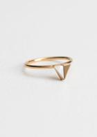 Other Stories Duo Triangle Ring - White