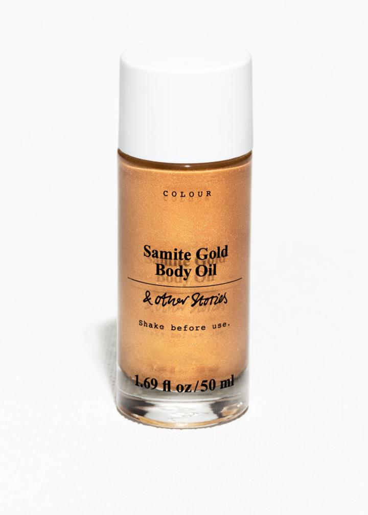 Other Stories Samite Gold Shimmer Body Oil - Orange