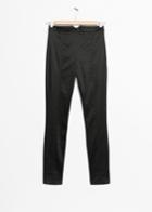 Other Stories High Waist Satin Trousers - Black