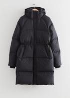 Other Stories Hooded Down Puffer Jacket - Black