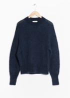 Other Stories Mohair Wool Blend Sweater - Blue