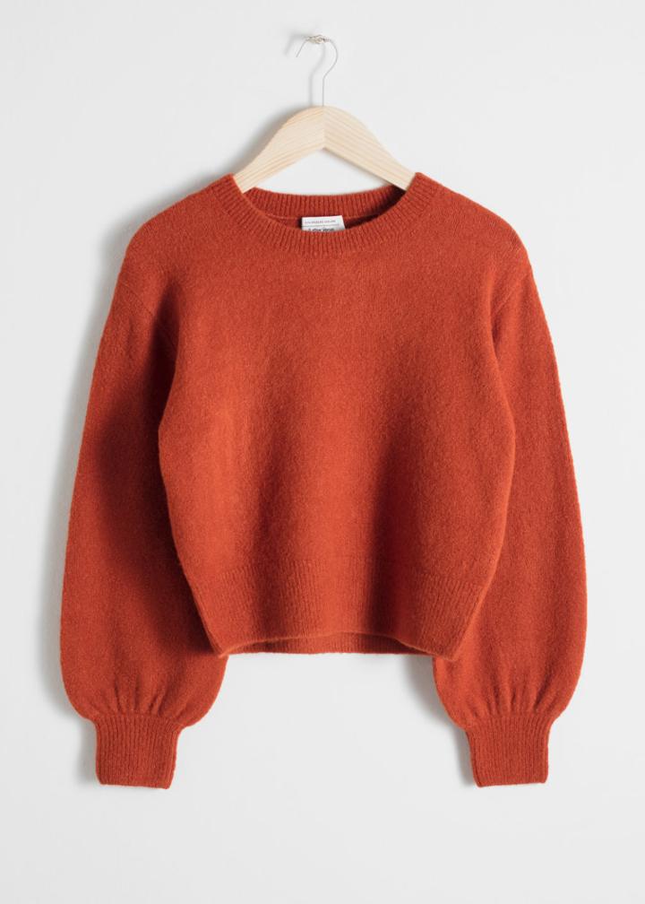 Other Stories Cropped Sweater - Orange