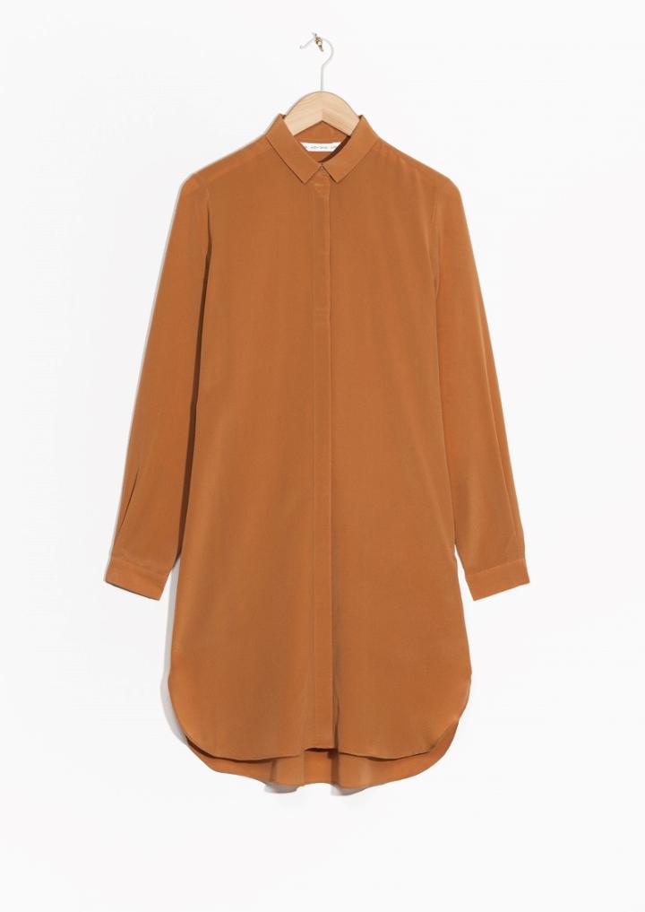 Other Stories Silk Shirt Dress
