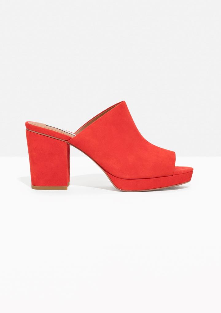 Other Stories Suede Mules