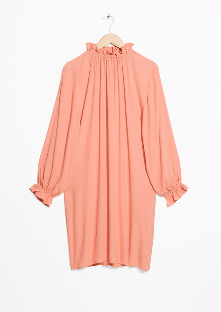 Other Stories High Neck Frill Dress